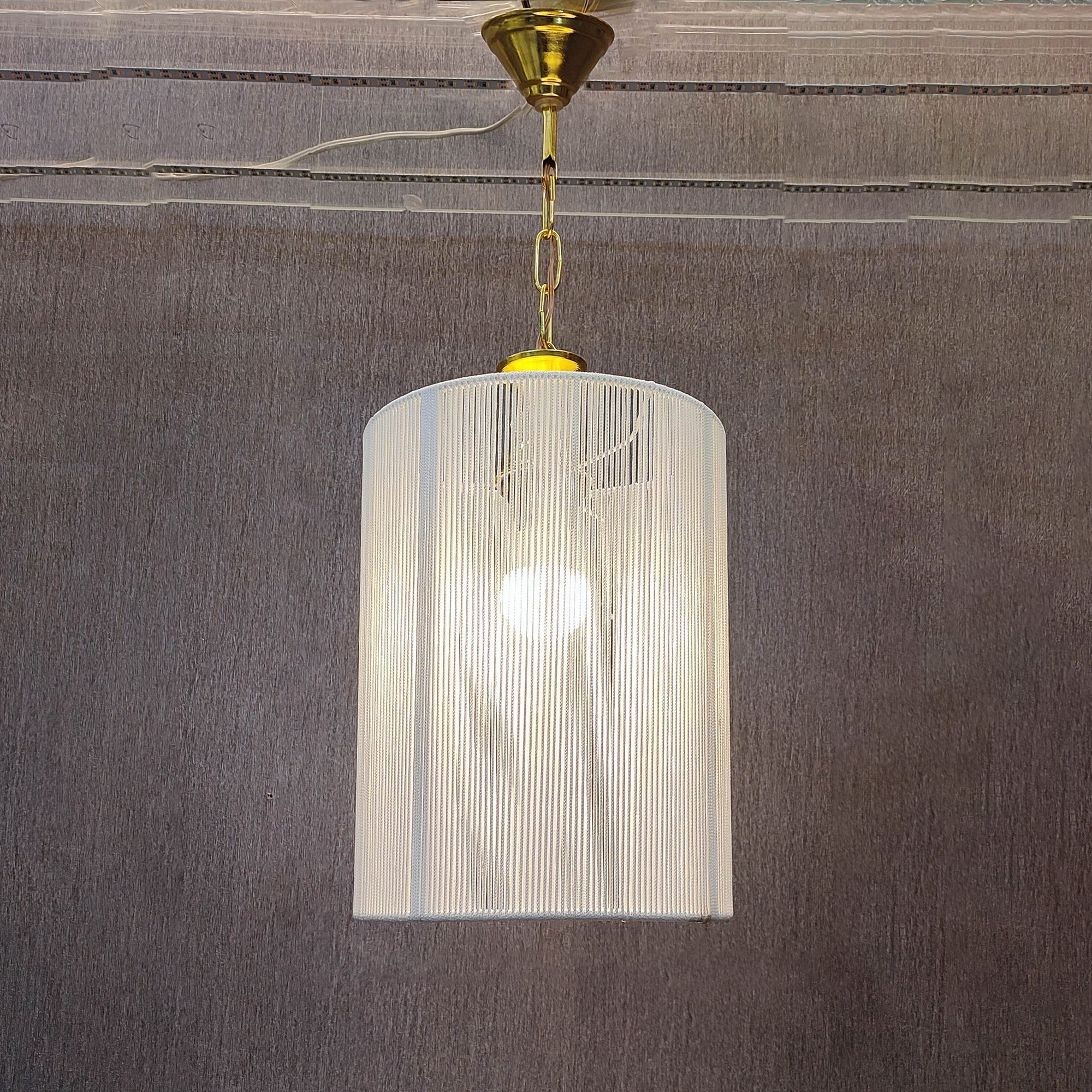 لوستر بافتنی مدل لوستر مدل استوانه 30*22