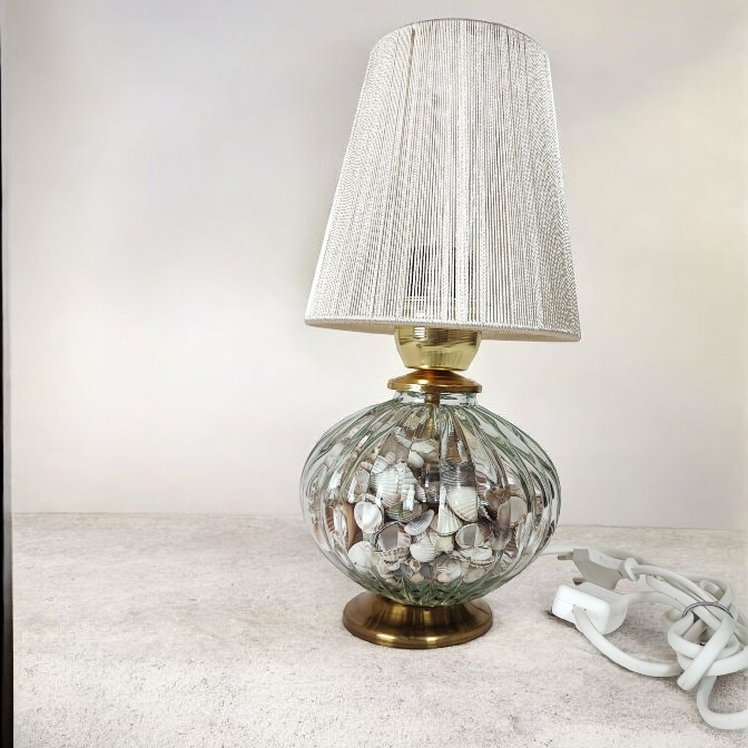 آباژور مدل شیشه و صدف