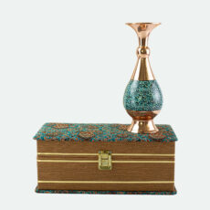 گلدان فیروزه کوبی صنایع دستی اریسا مدل صراحی