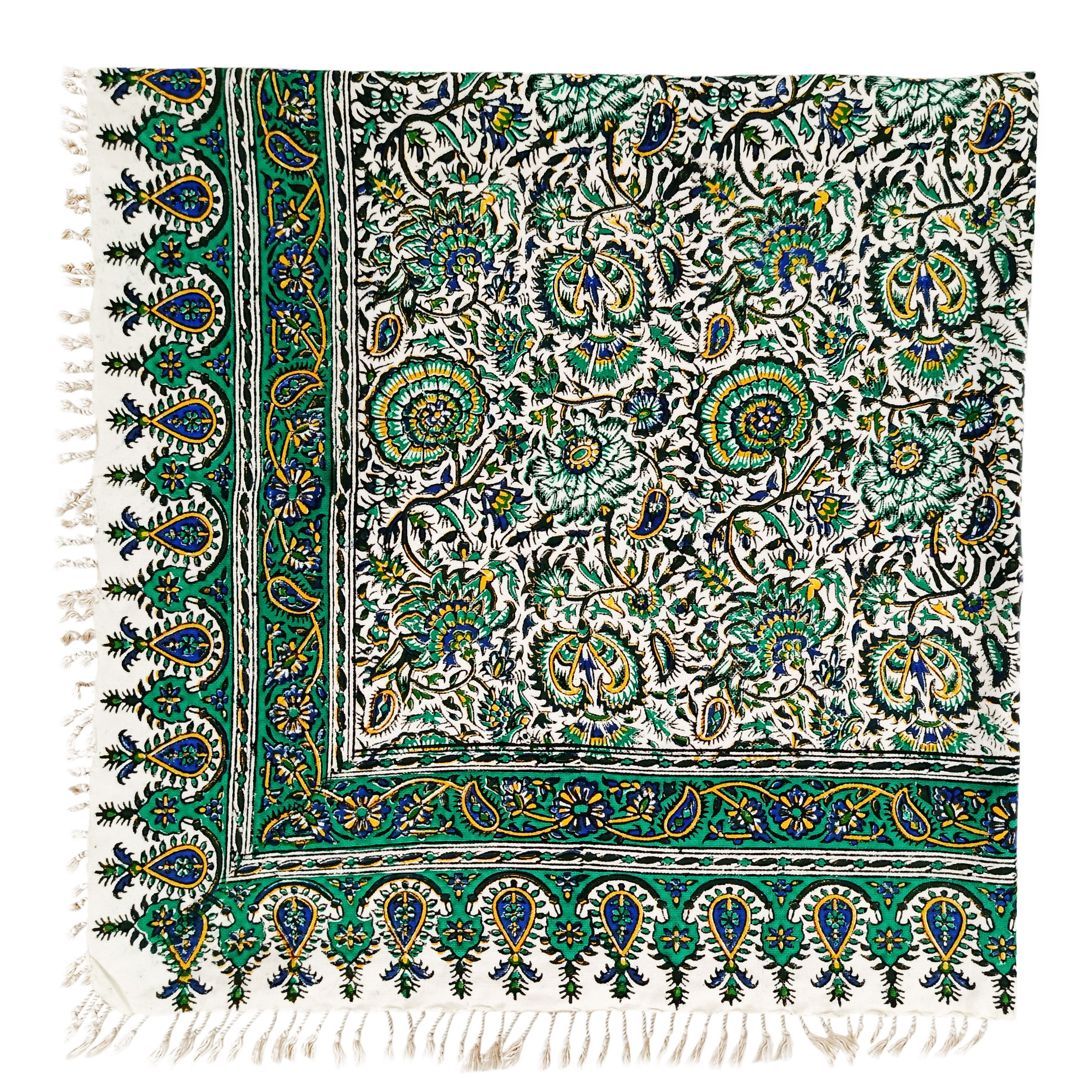 رومیزی قلمکار مدل گل اناری