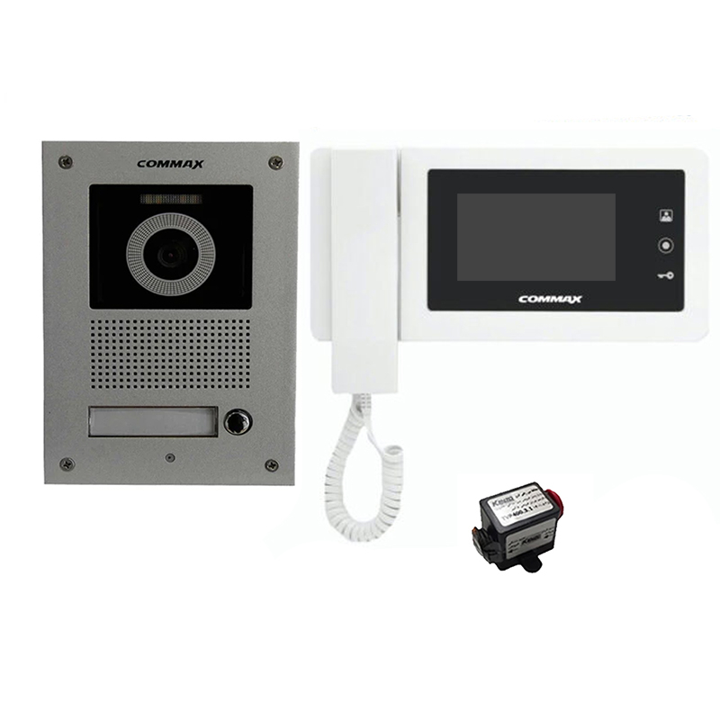 مجموعه دربازکن تصویری کوماکس مدل 43NM-4UCM به همراه محافظ ولتاژ مانیتور