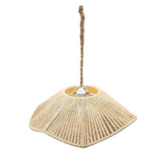 لوستر تزئینی مدل مکرومه دست ساز دفرمه کد 09