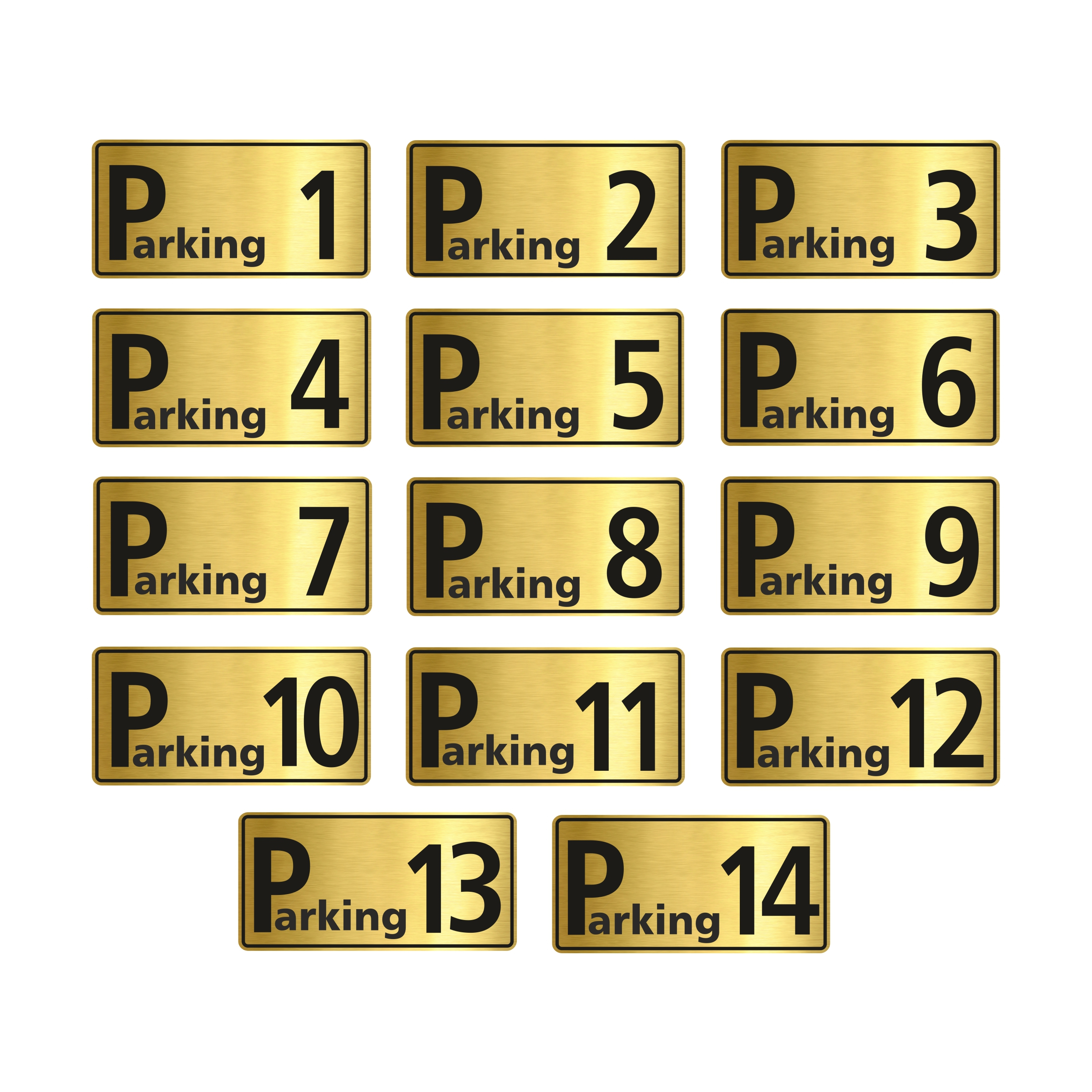 تابلو راهنما طرح  پارکینگ مدل GNG614 مجموعه 14 عددی