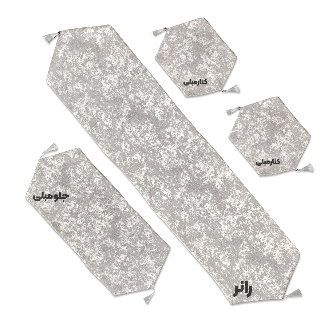 ست رومیزی 4تکه مدل پتینه کد PT100