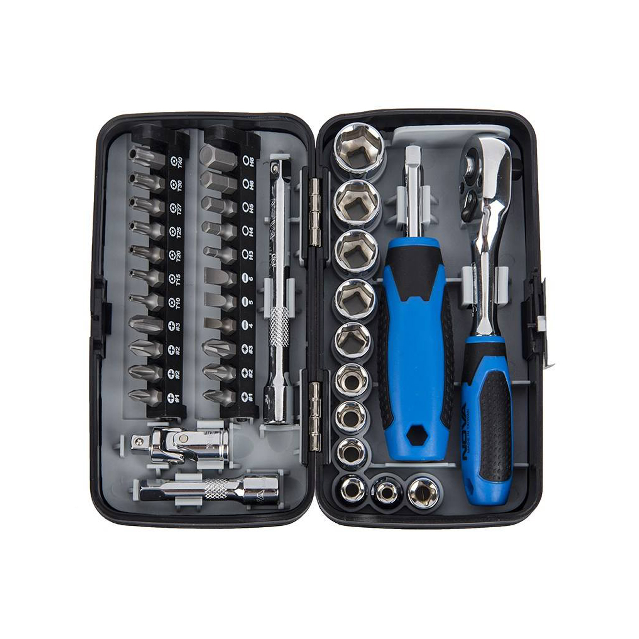 مجموعه 38 عددی سری بکس و پیچگوشتی نووا مدل MMA-N-7303