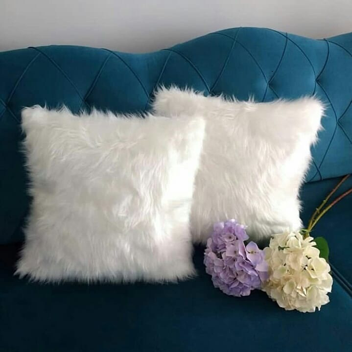 کاور کوسن تیگران مفشوو مدل خزپرزبلند سایز 40*40 سانتی متر مجموعه 2 عددی