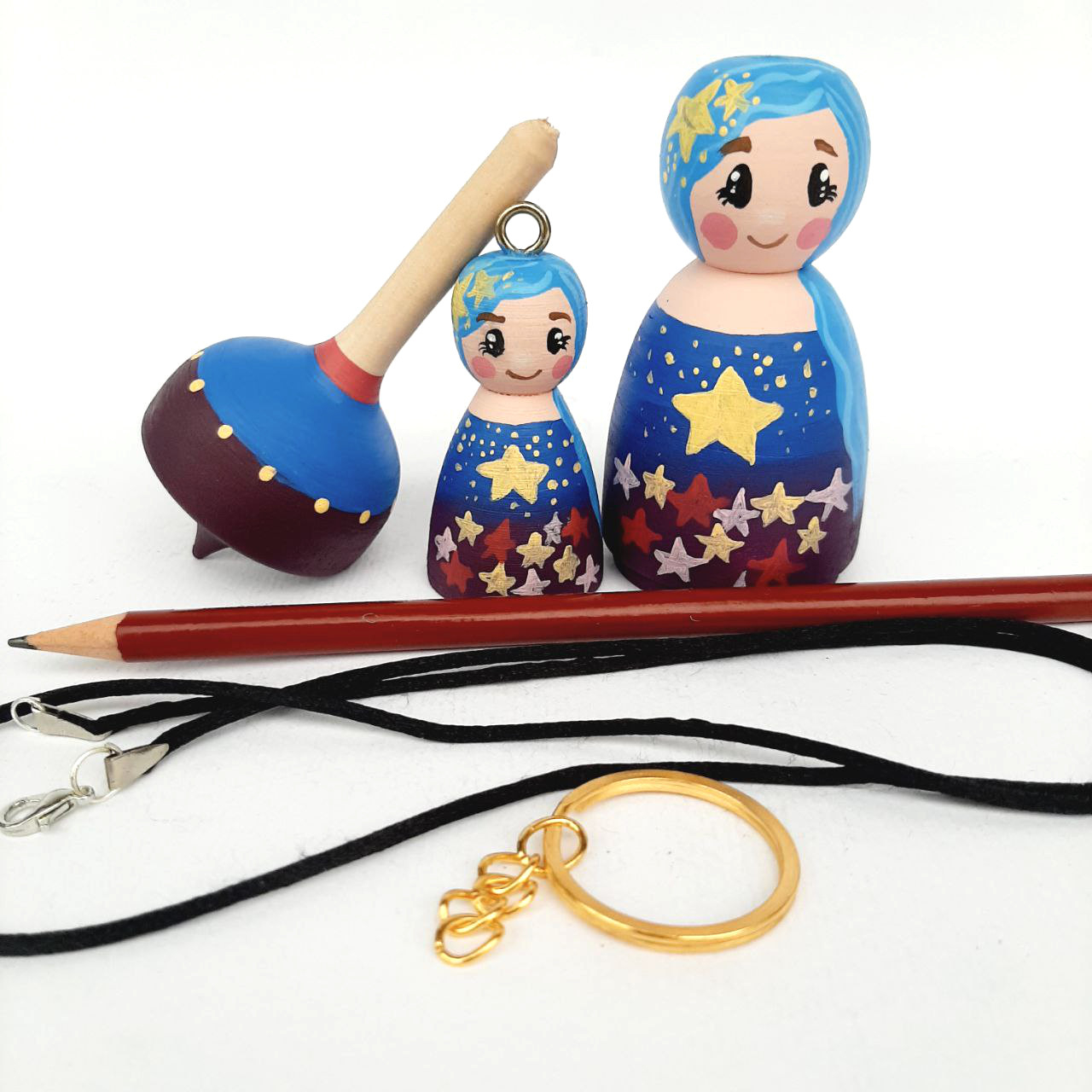 ست هدیه مدل فانتزی طرح دختر رویایی کد FP09 مجموعه 4 عددی