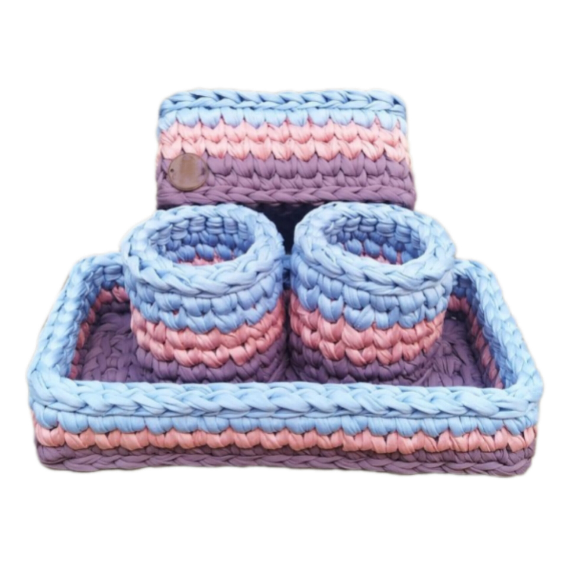 سبد قلاب بافی تریکو کد 88 مجموعه 4 عددی