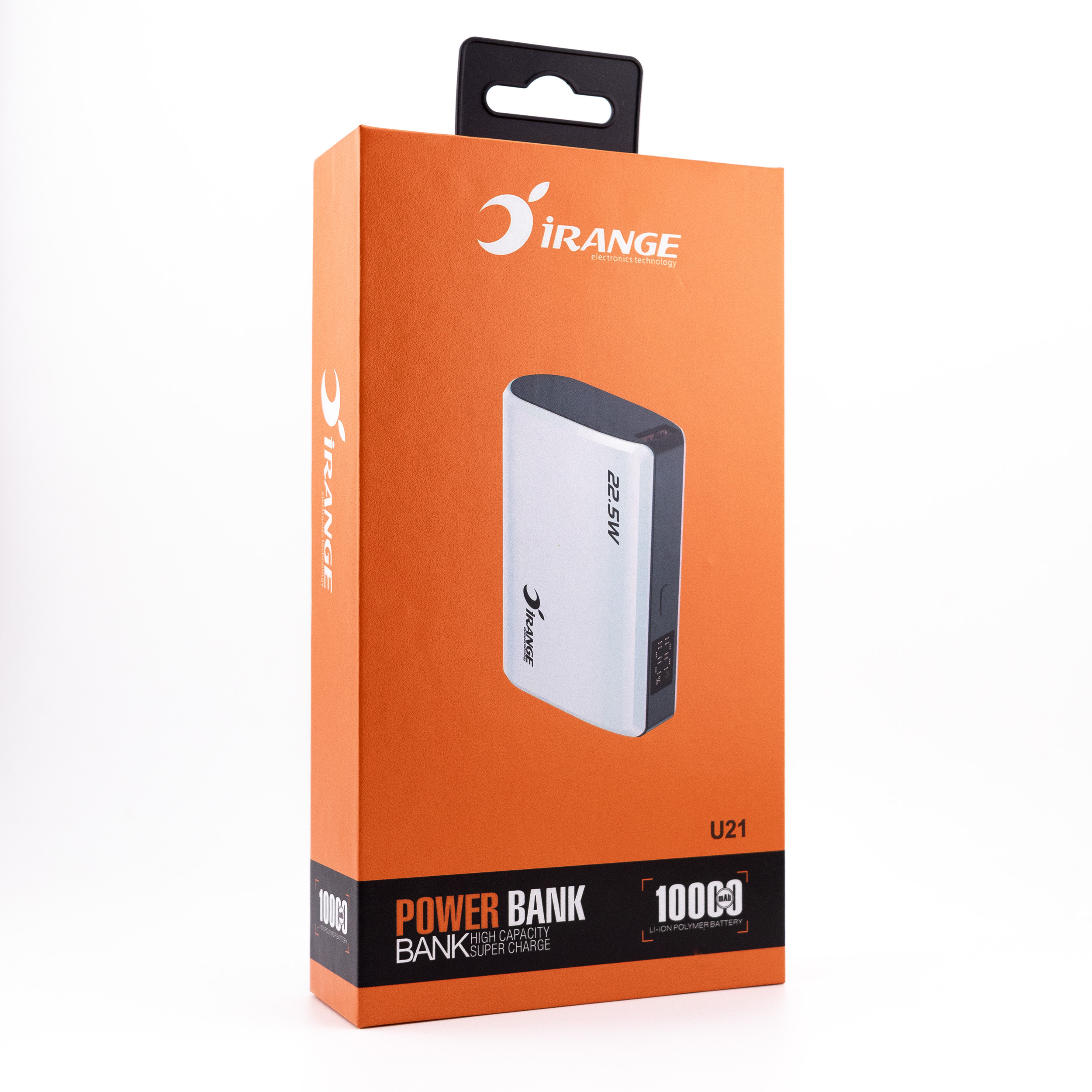 پاوربانک 22.5 وات آیرنج مدل U 21 ظرفیت 10000 میلی‌آمپرساعت