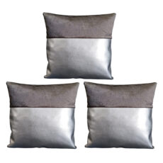 کاور کوسن مدل چرمی کد C-LEATHERY-ASF40 بسته 3 عددی