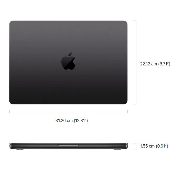 لپ تاپ 14.2 اینچی اپل مدل MacBook Pro MDE64 2025 LLA-M5-24GB RAM-1TB SSD