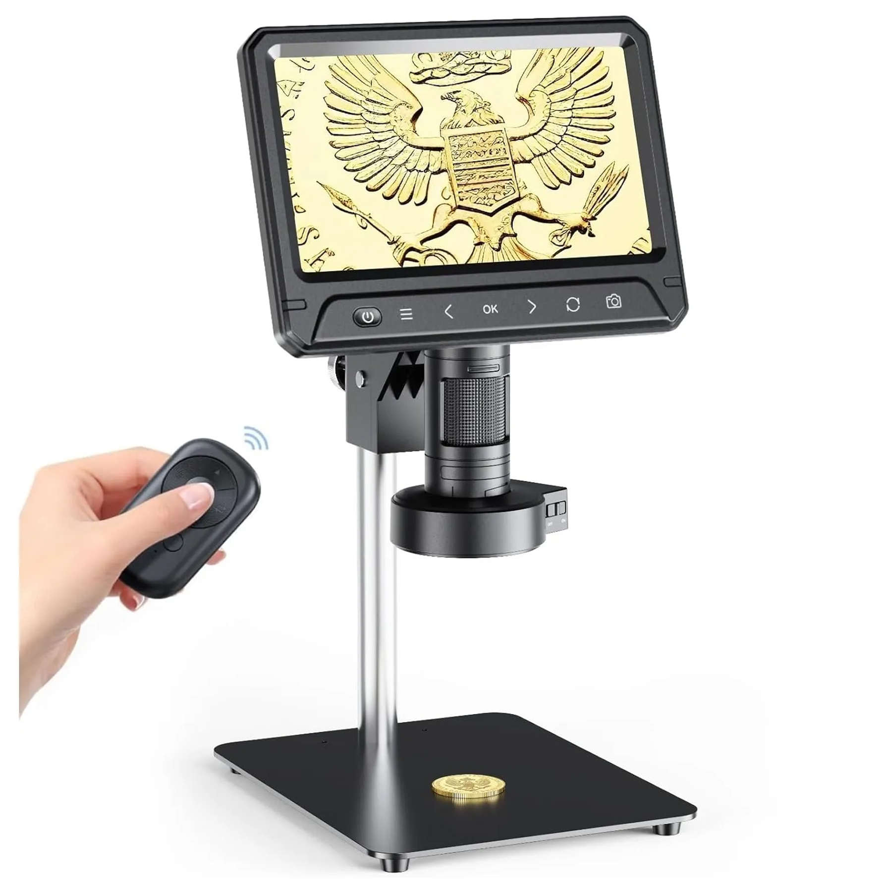 میکروسکوپ دیجیتال مدل 1200X HD 12MP به همراه ریموت کنترل