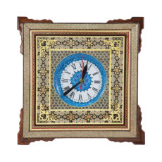ساعت دیواری خاتم کاری مدل خاتم توپی کد 15