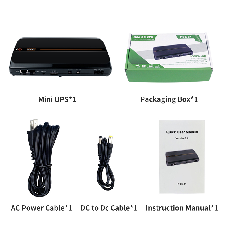 یو پی اس کوچک دبلیو جی پی مدل POE1 ظرفیت 10400 میلی آمپر ساعت