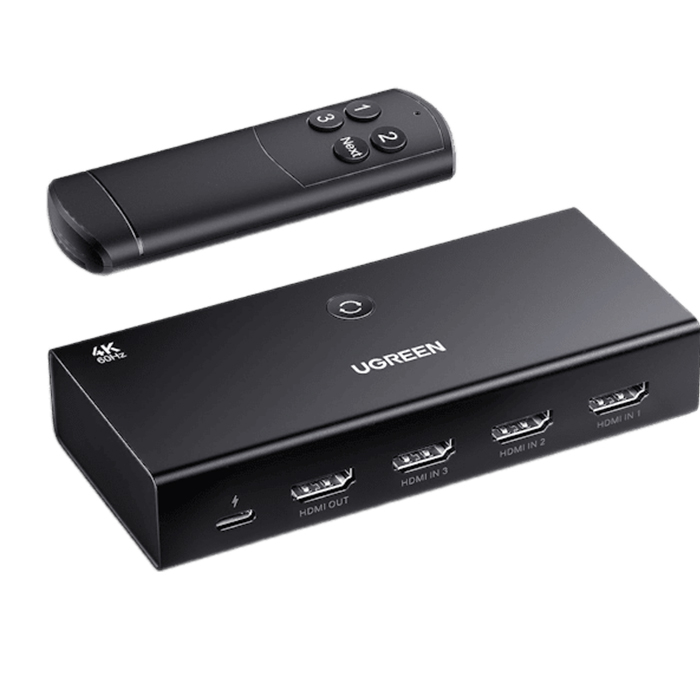 سوئیچ ۴ پورت HDMI 2.0 یوگرین مدل CM598 کد 15376