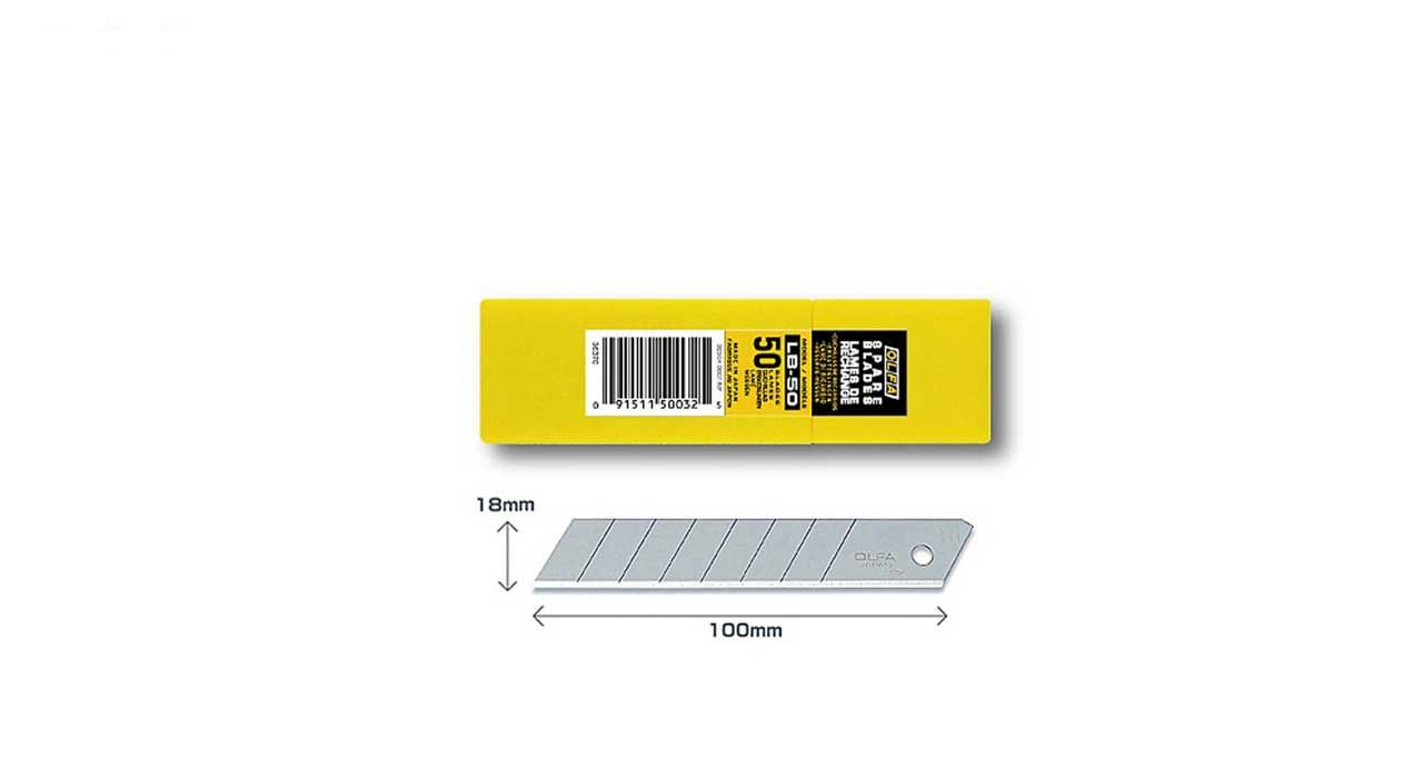 تیغ کاتر الفا کد LB-50 بسته 50 عددی