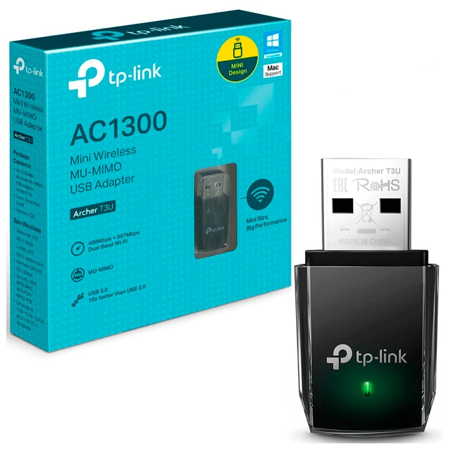 USB کارت شبکه تی پی-لینک مدل Archer T3u AC1300