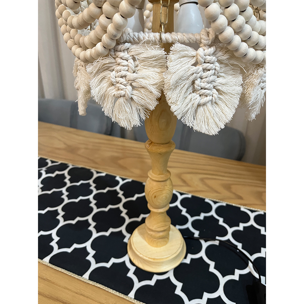 آباژور مدل چوبی مراکشی کد 30