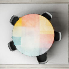 رومیزی طرح چهارخانه مدل D-0086