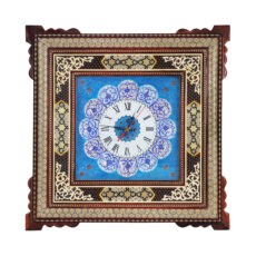 ساعت دیواری خاتم کاری مدل توپی کد 25