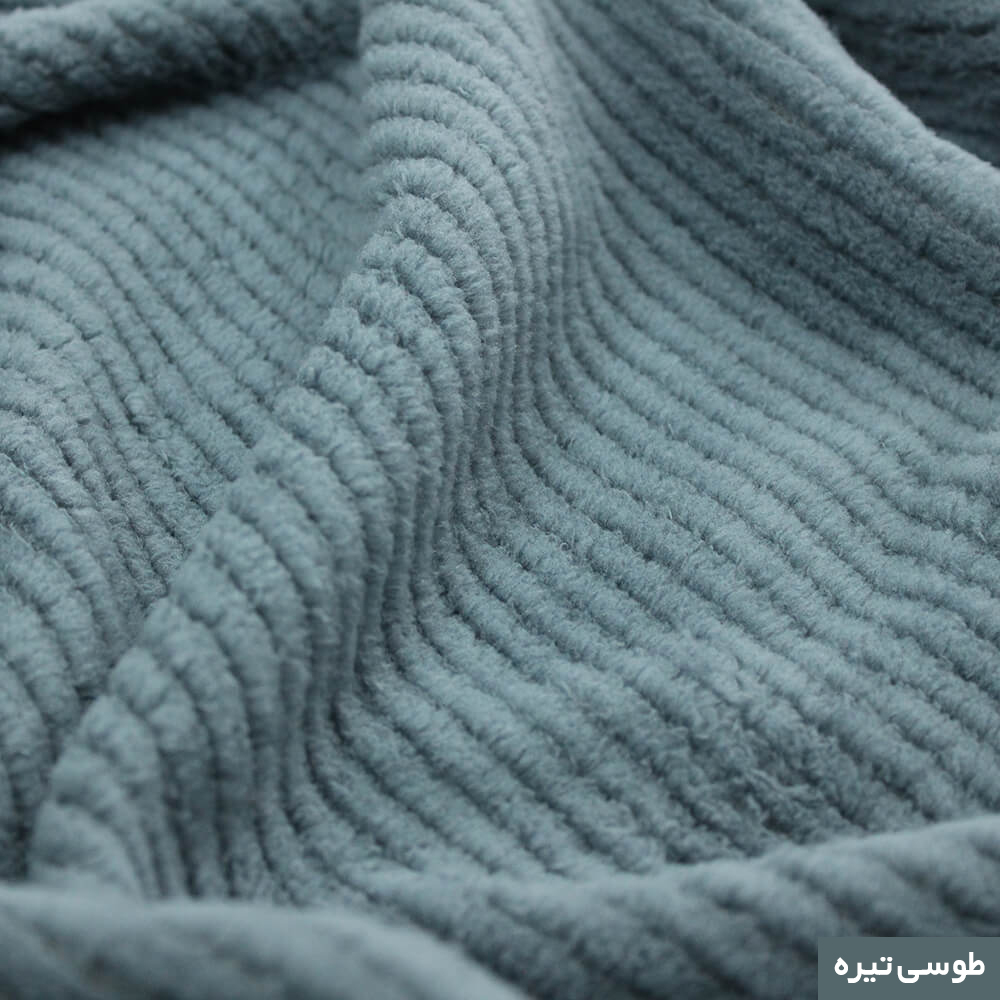 شال مبل شاران هوم مدل مخملی طرح راه راه سایز 450×170 سانتی متر