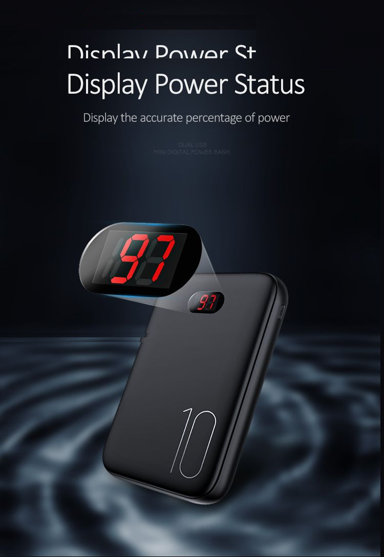 پاور بانک یوسمز مدل power bank PB9 Mini ظرفیت 10000 میلی آمپر ساعت