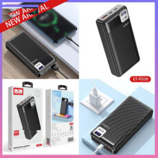 پاوربانک ارلدام مدل ET-PD30 ظرفیت 20000 میلی آمپر ساعت