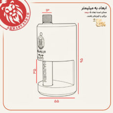 قفل آریا مدل استوانه ای فولادی سایز 95 میلیمتر
