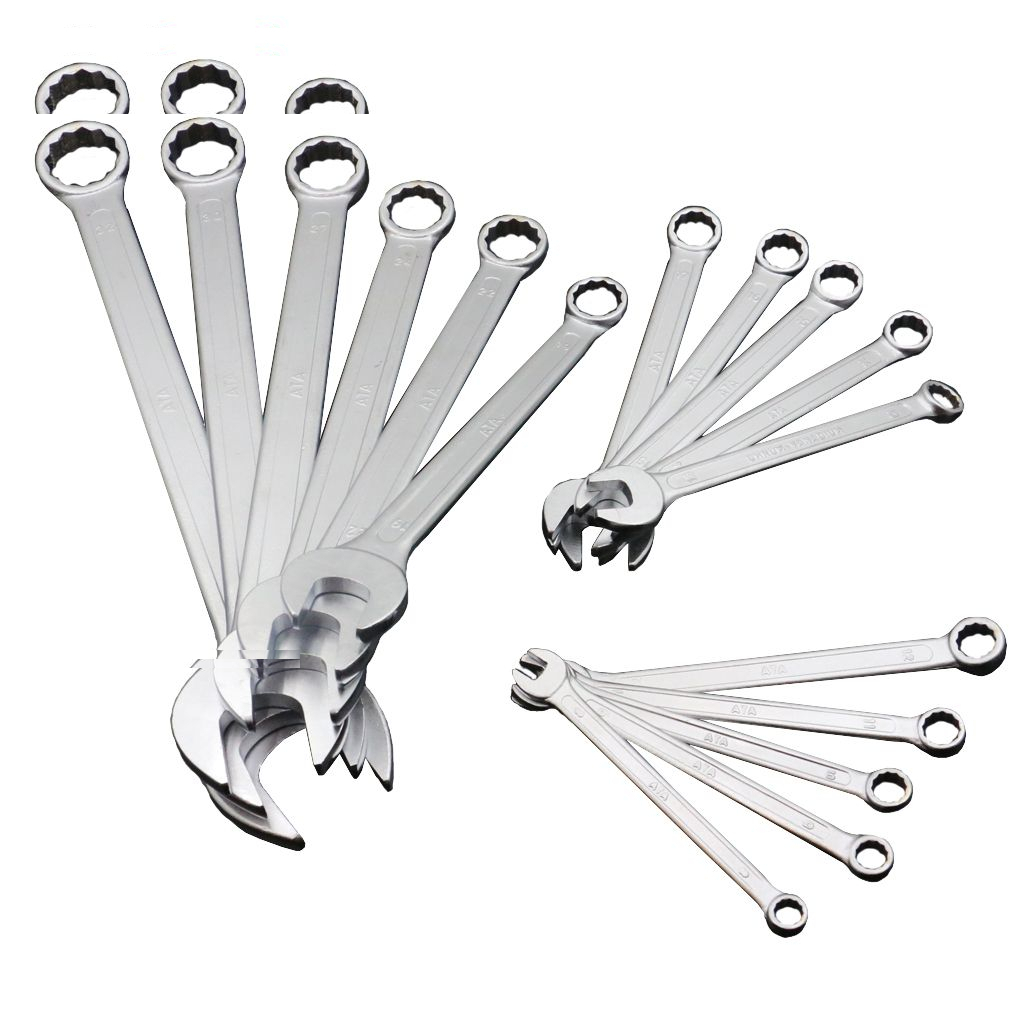 مجموعه 16 عددی آچار یکسر تخت یکسر رینگی آتا مدل BX1600