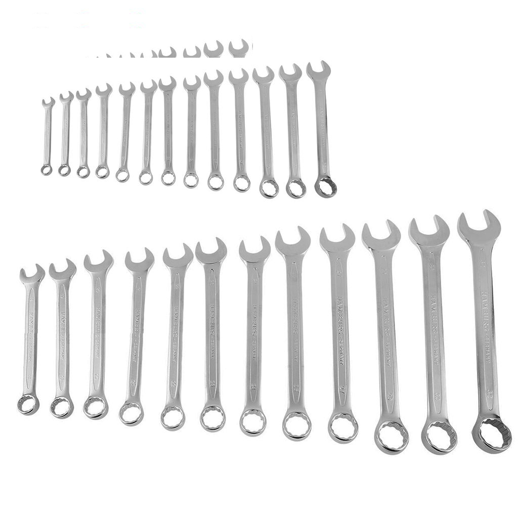 مجموعه 25 عددی آچار یکسر تخت یکسر رینگی آتا مدل BX2500