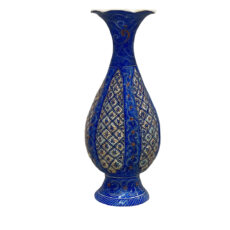 گلدان میناکاری اسماعیلی مدل خمره ای طرح نقش برجسته کد 841159-8