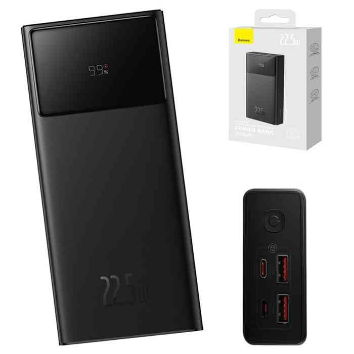 پاوربانک بیسوس مدل Star-Lord digital display  ظرفیت 30000 میلی آمپر ساعت