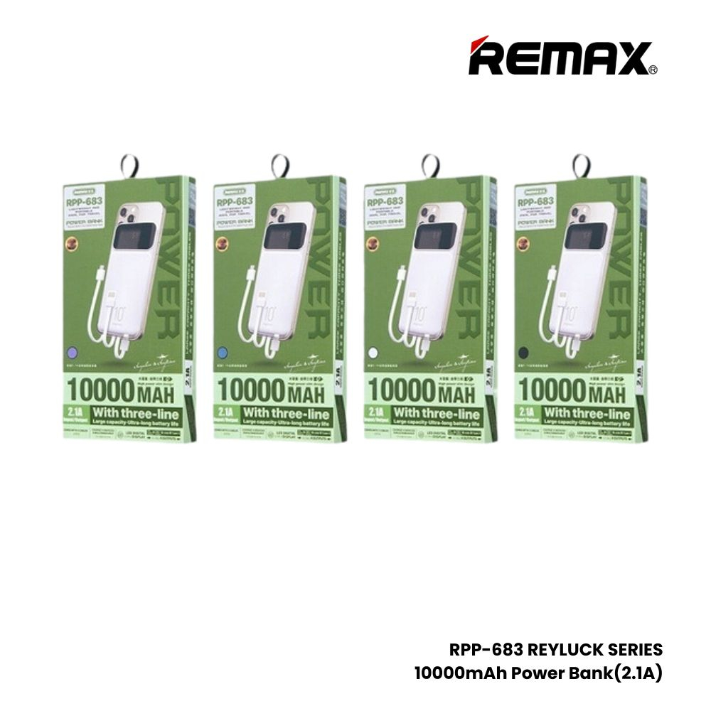 پاوربانک ریمکس مدل RPP-683 ظرفیت 10000 میلی آمپر ساعت