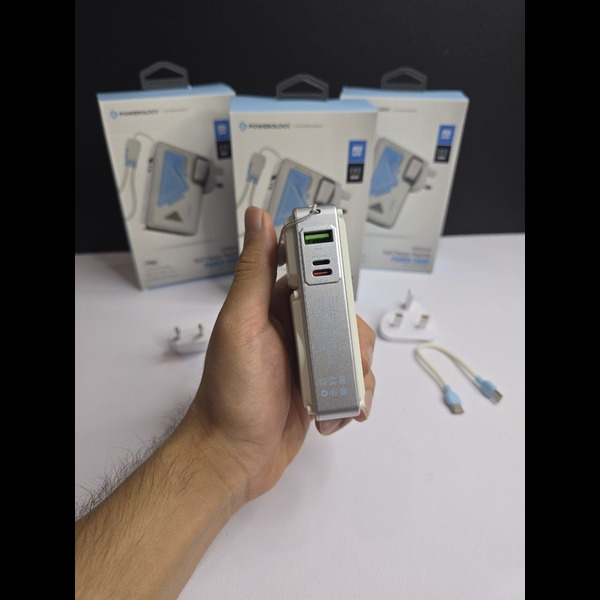 پاوربانک پاورولوجی مدل PPBCHA80-WH ظرفیت 10000 میلی آمپر ساعت