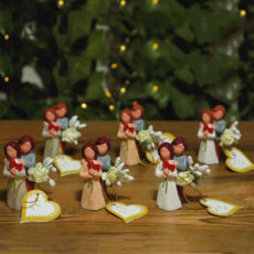 مجسمه مدل گیفت عقد و عروسی طرح زوج بسته 25 عددی