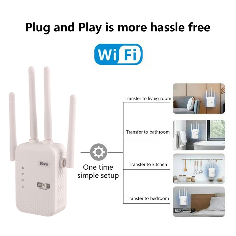 اکسس پوینت و گسترش دهنده محدوده بی‌ سیم بیوا مدل N300