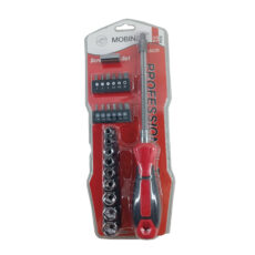 پیچ گوشتی بیت ستاره ای موبینس کد 6028 بسته 23 عددی