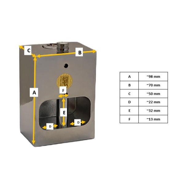 قفل کهن مدل گاردار کلید دوشیار پله کد 95