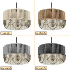 لوستر مدل کریستال مراکشی دوطبقه کد 5020