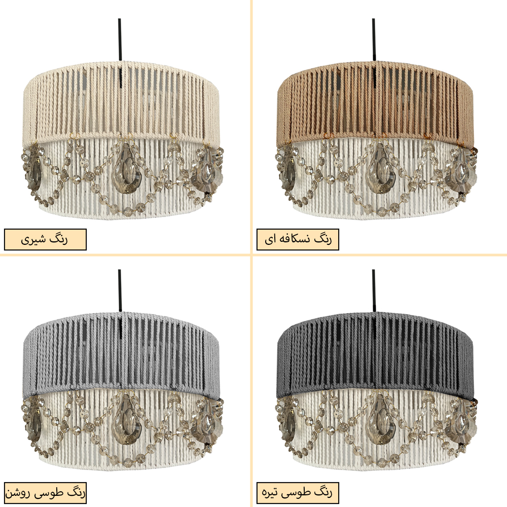 لوستر مدل کریستال مراکشی دوطبقه کد 5020