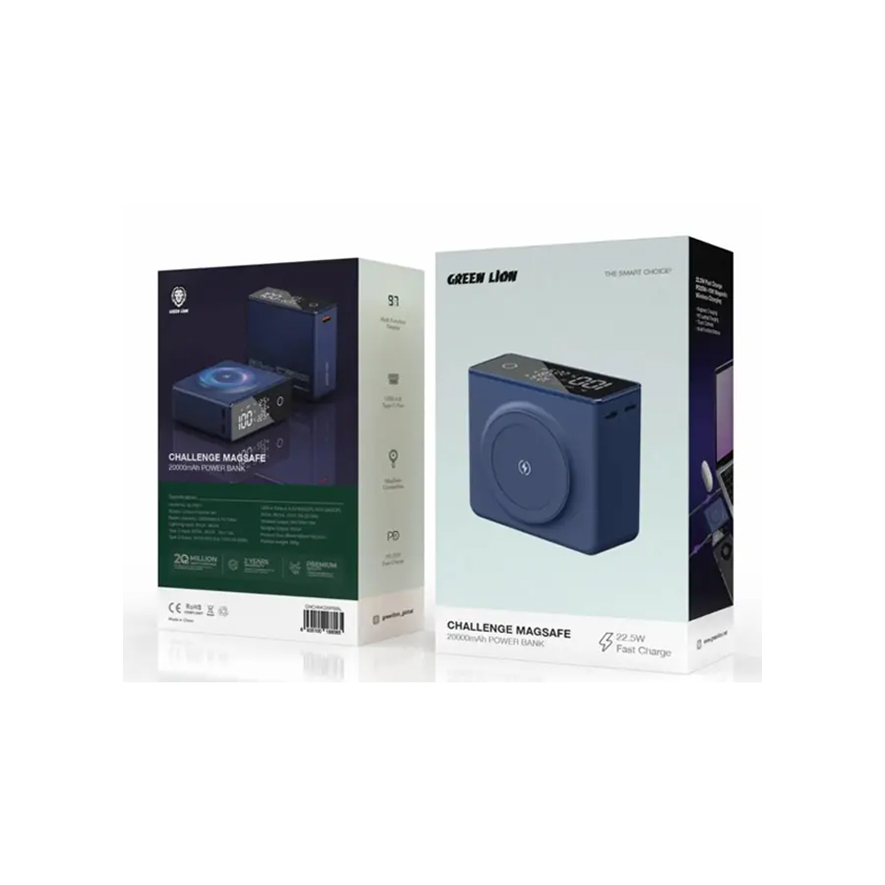 پاوربانک گرین لاین مدل Challenge MagSafe