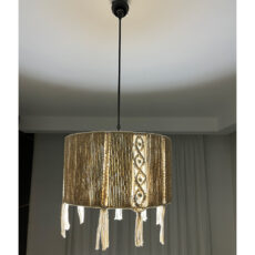 لوستر بافتنی مدل مراکشی هندسی کد 3520