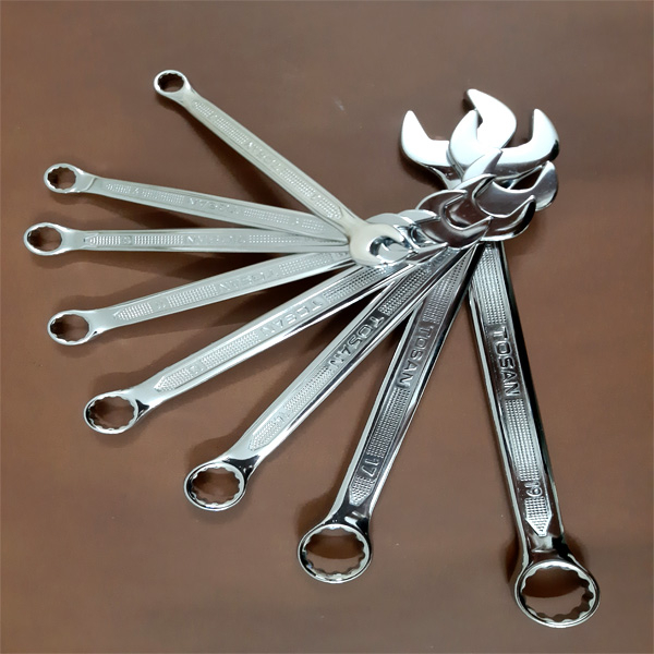 مجموعه 8 عددی آچار یکسر تخت یکسر رینگی توسن مدل T101-S8