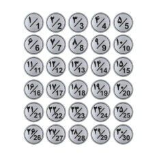 تابلو راهنما طرح پلاک اعداد مدل GNS1330 مجموعه 30 عددی