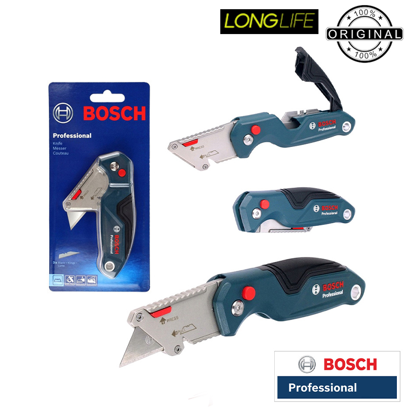 کاتر چاقویی بوش مدل safety Utility Knife کد 1600A016BL