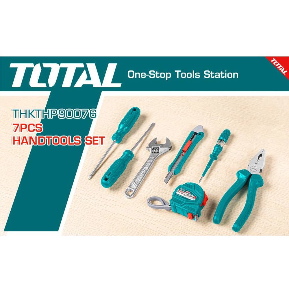 مجموعه 7 عددی ابزار دستی توتال مدل THKTHP90076