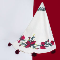 رومیزی مدل انارستان کد anar401A2 به همراه کاور کوسن مجموعه 3 عددی