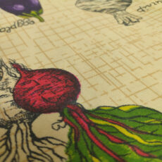 رومیزی رزین تاژ مدل سبزیجات