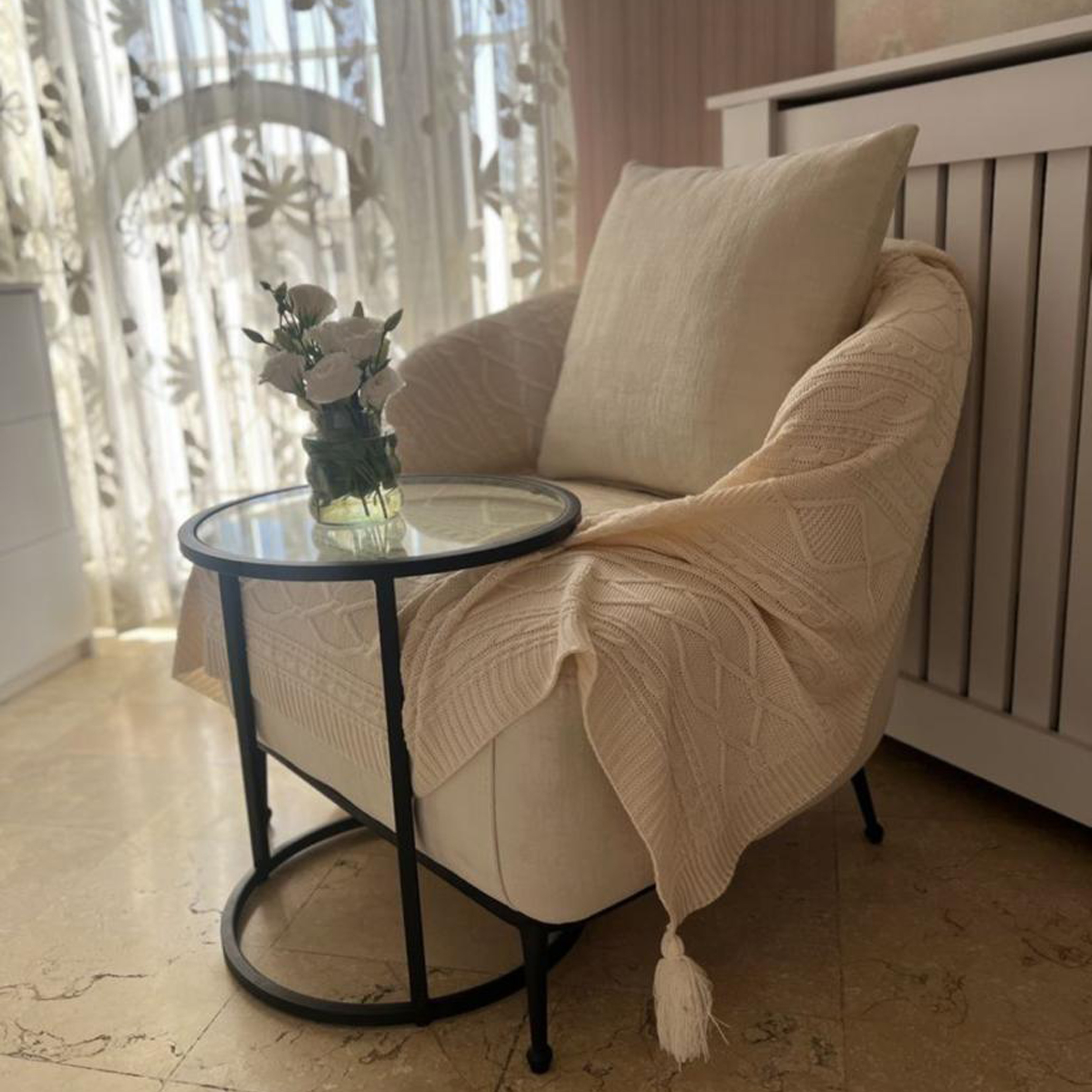 شال مبل و تخت شایسته مدل دیانا کد SM7 سایز 174x144سانتی متر