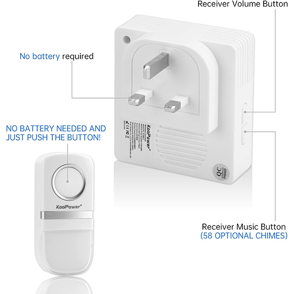 زنگ بی سیم کوپاور مدل HG1180